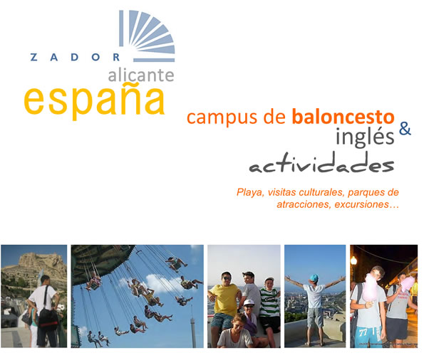 Actividades de tiempo libre Campus basquet Alicante España